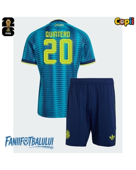 Columbia Juan Fernando Quintero #20 Echipament de Fotbal Replică Mondial 2026 Copii Deplasare (+ Șorturi)